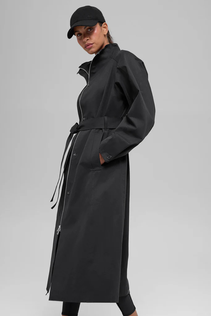 Journey Trench Coat - Black | Alo Yoga (US)