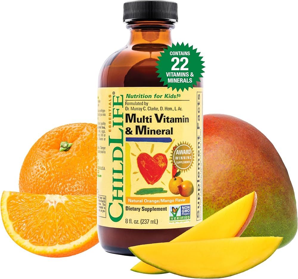 CHILDLIFE ESSENTIALS, Kids Liquid Multivitamin and Mineral Supplement - Liquid Vitamins for Kids,... | Amazon (US)