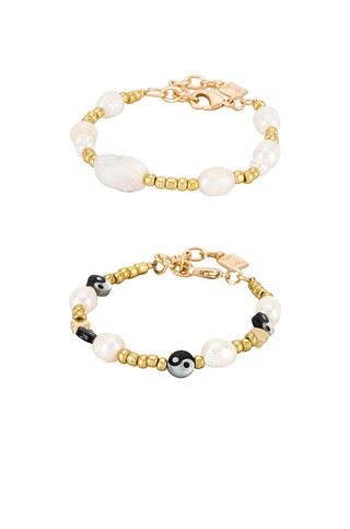 DANNIJO Valeria Bracelet Set in Gold from Revolve.com | Revolve Clothing (Global)