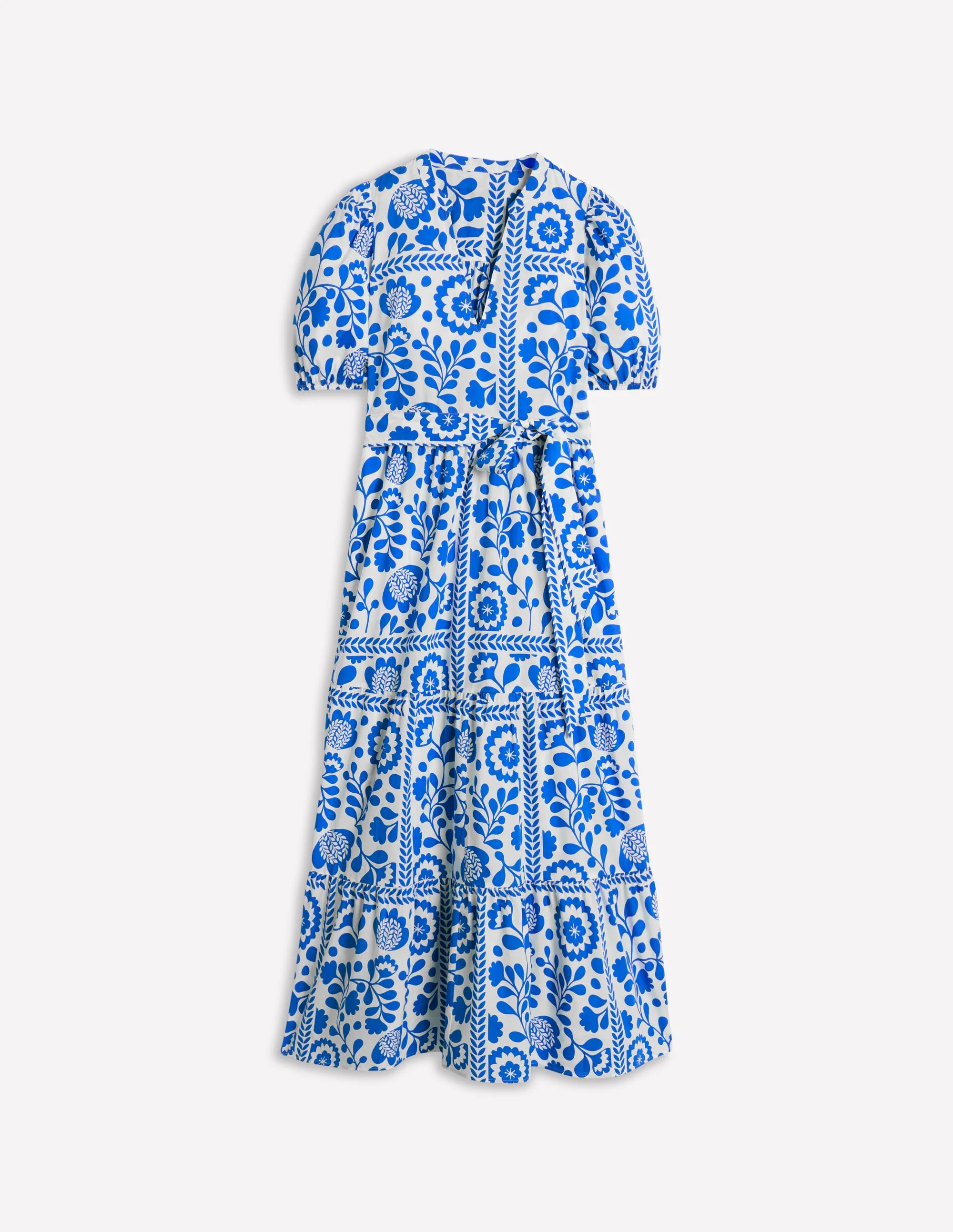 Christabel Cotton Maxi Dress-Gallery Blue, Walled Garden | Boden (US)