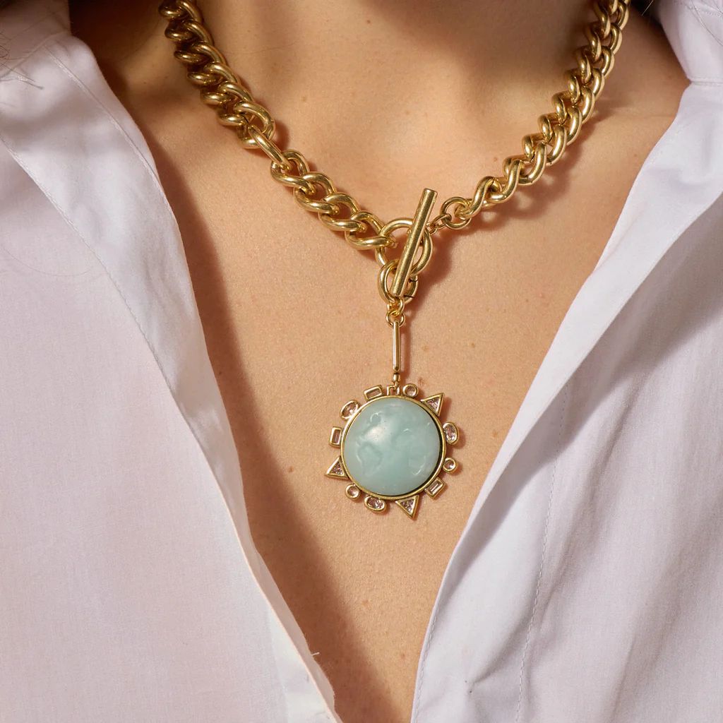 Odyssey Necklace Blue Gold | Mignonne Gavigan