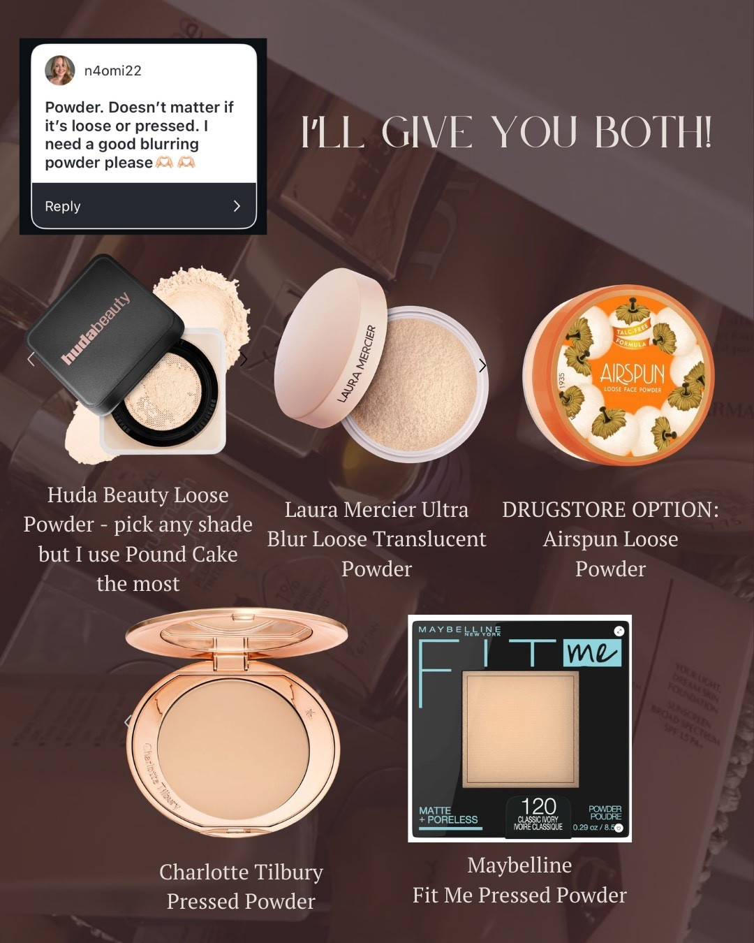Loose and pressed powders!