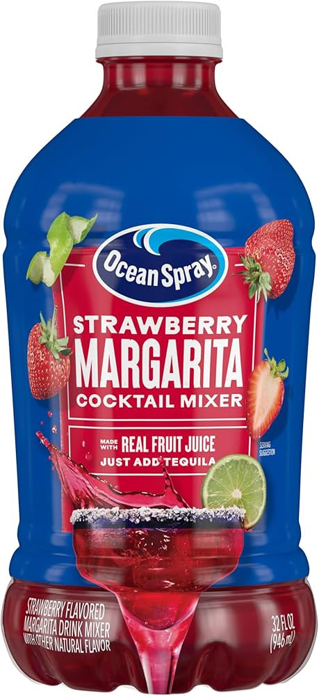 Ocean Spray® Strawberry Margarita Cocktail Mixer, Drink Mixer Made with Real Fruit Juice, 32 Fl ... | Amazon (US)