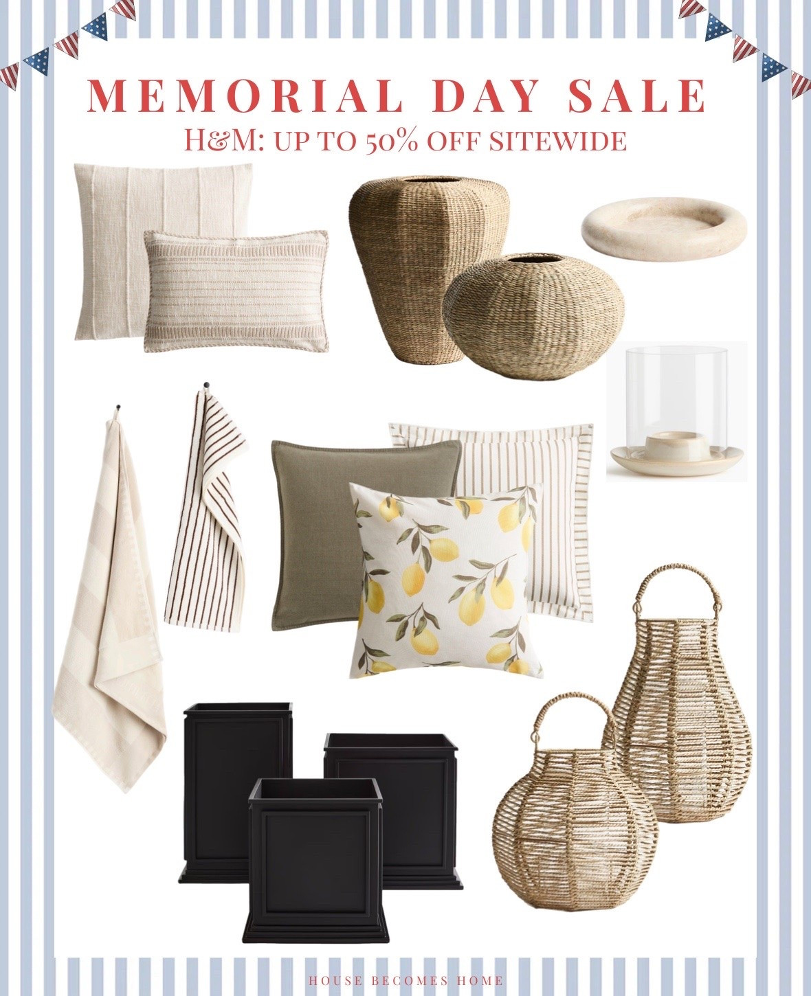 Memorial Day sale! H&M: up to 50% off sitewide!  🇺🇸

#LTKHome #LTKSaleAlert #LTKSeasonal