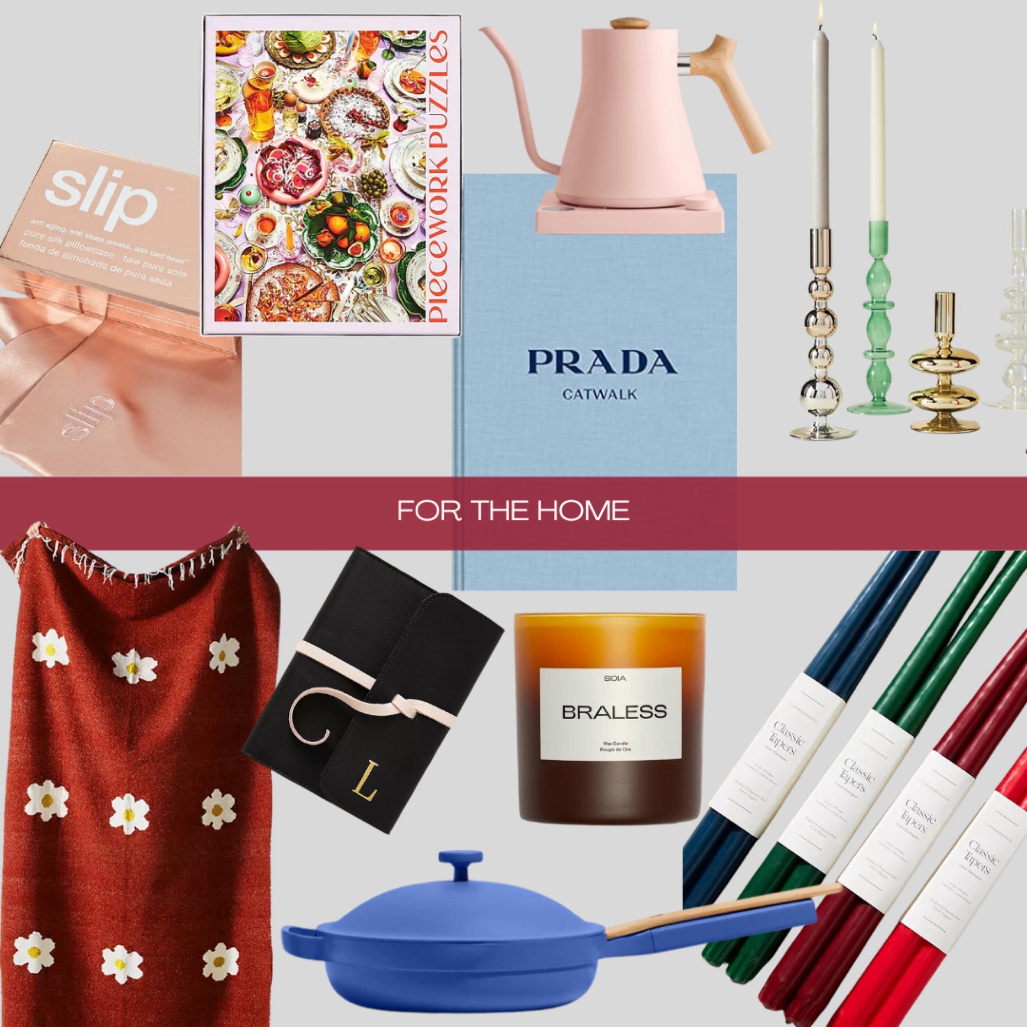 easy gifts for the home — cozy, colorful and cheery. Colorful cook ware, silk pillowcases and more!

#LTKhome #LTKCyberWeek #LTKGiftGuide