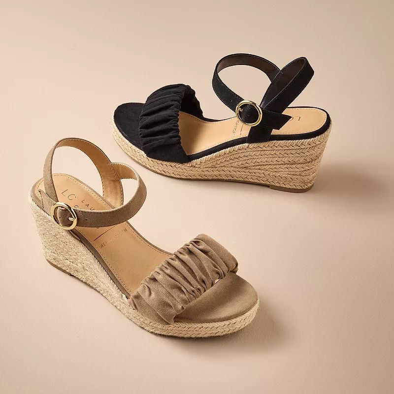 LC Lauren Conrad Yuki Women's Wedge Sandals | Kohl's