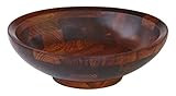 Mountain Woods Cherry Finish Footed Bevelled Rim Wood Serving Bowl for Fruits or Salads | Decorative | Amazon (US)