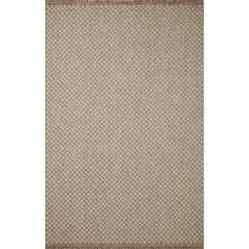 Loloi Dawn Coastal Beach Natural Woven Outdoor Rug - 11'4"x15' | Kathy Kuo Home