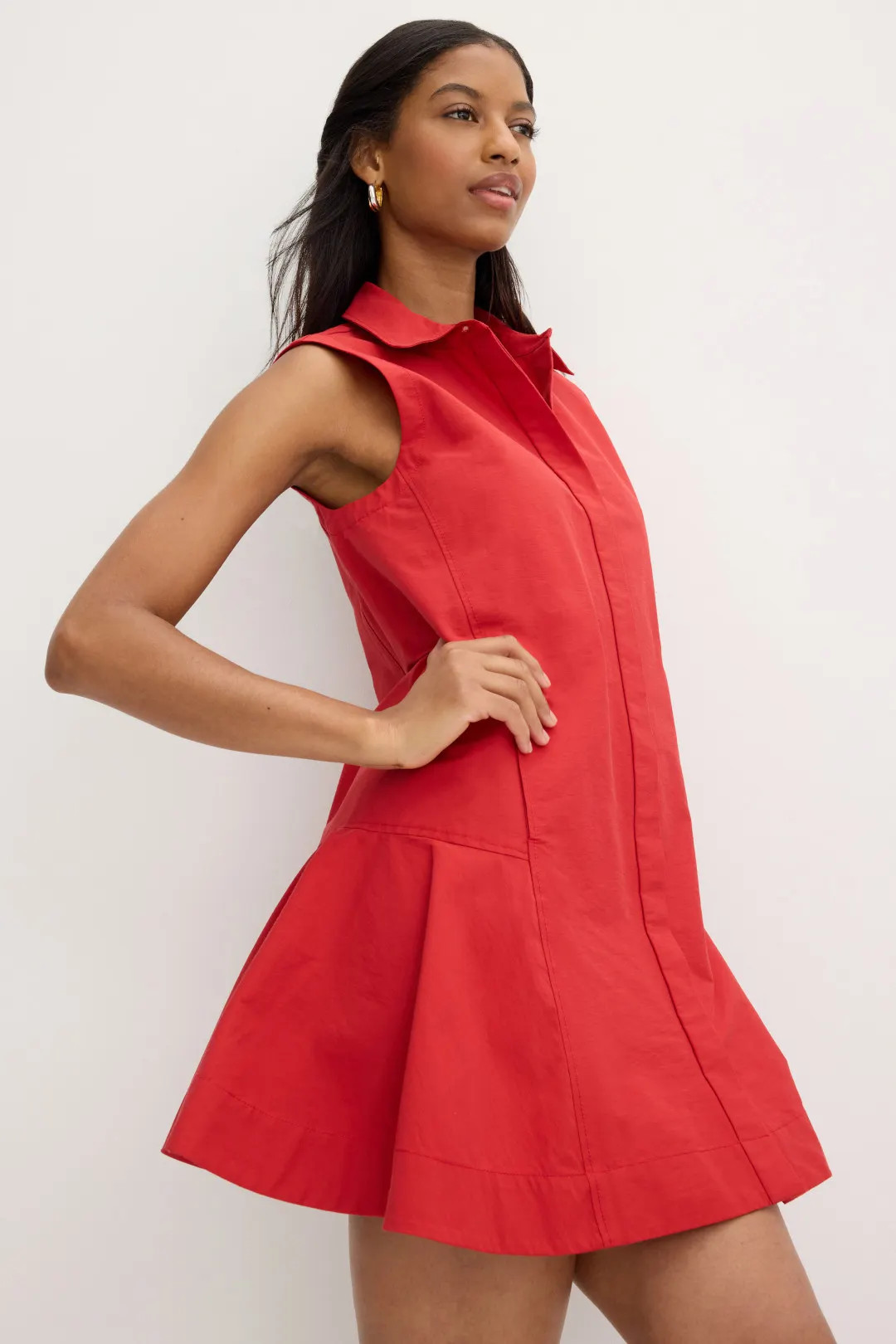 SIMKHAI Maggy Pleated Mini Dress | Rent the Runway