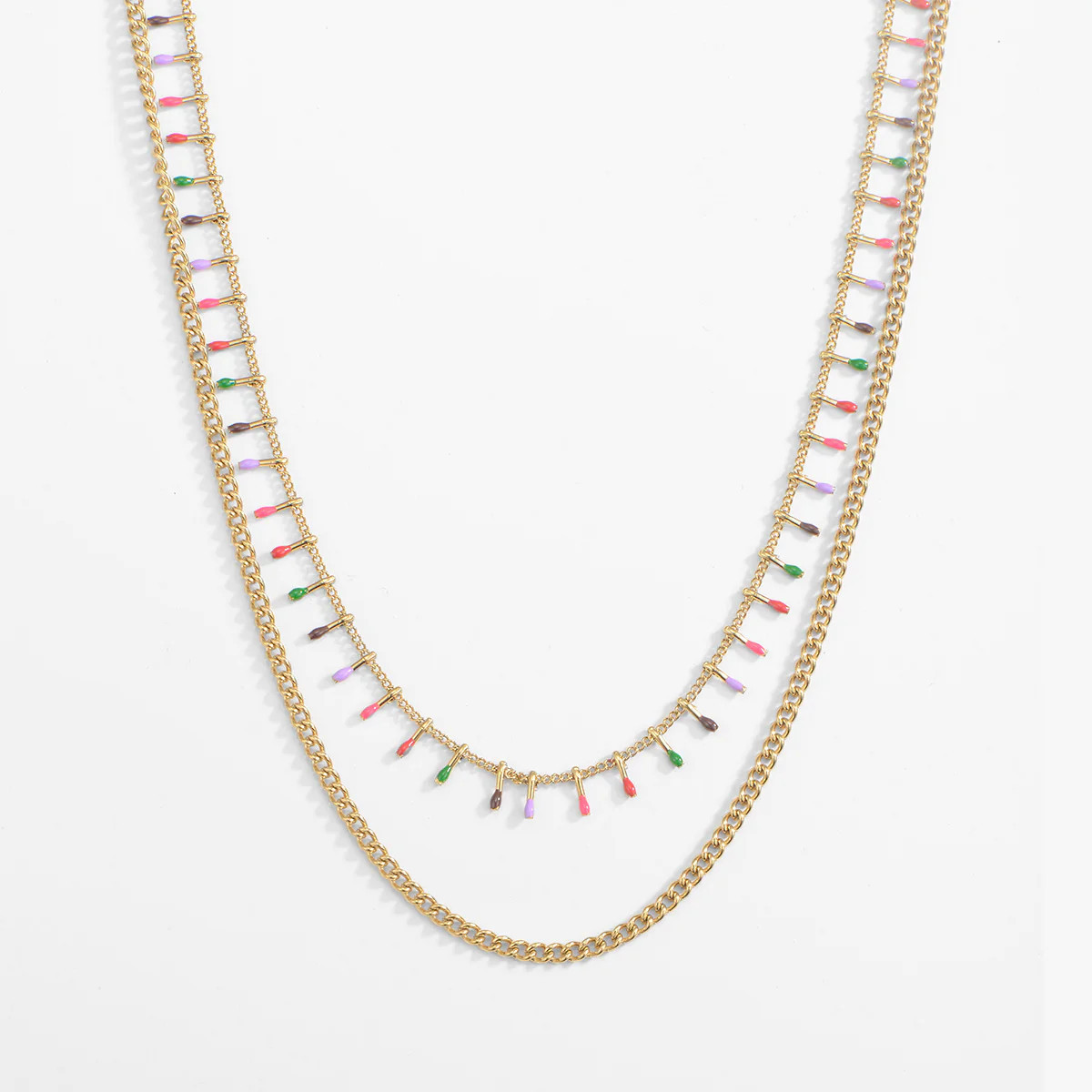 Colorburst Layered Necklace | Victoria Emerson