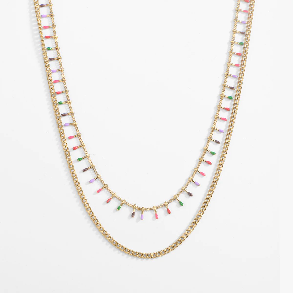 Colorburst Layered Necklace | Victoria Emerson