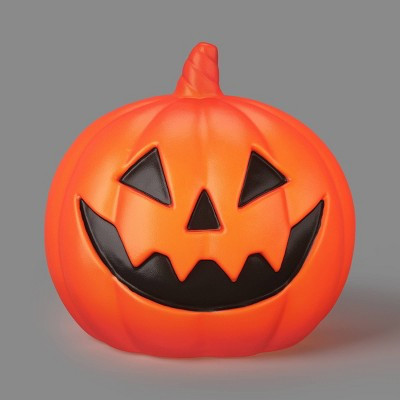 8" Lit Pumpkin Blow Mold Halloween Decorative Prop Orange - Hyde and EEK! Boutique™ | Target