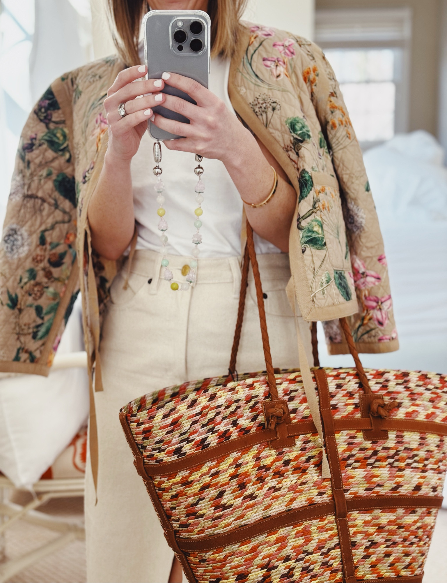 Signs of spring. My coat is old Cara Cara but they release in new patterns each season - called the Marissa jacket. Linking similar options.

#LTKSeasonal #LTKstyletip #LTKitbag