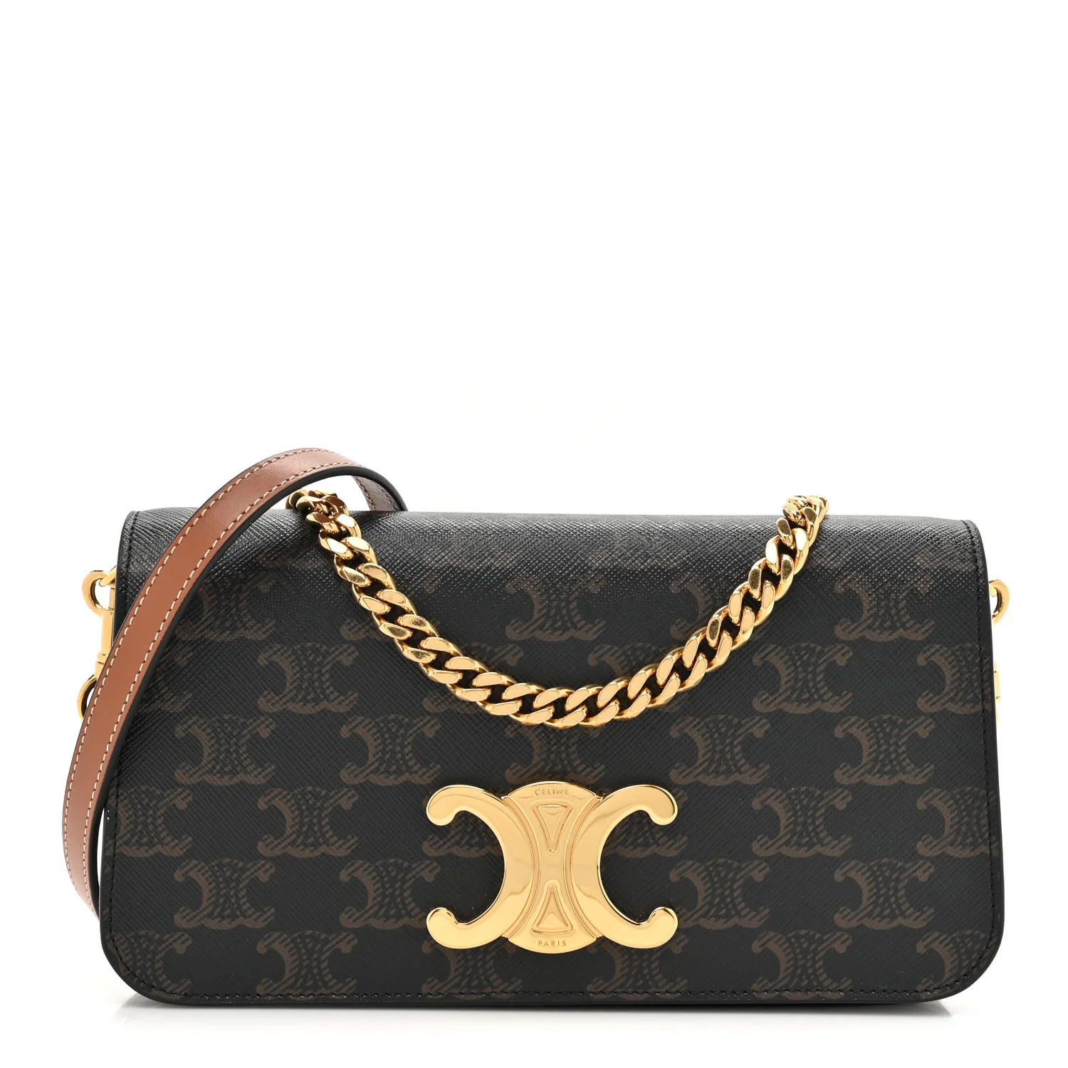 Triomphe Canvas Multipochette Tan | FASHIONPHILE (US)