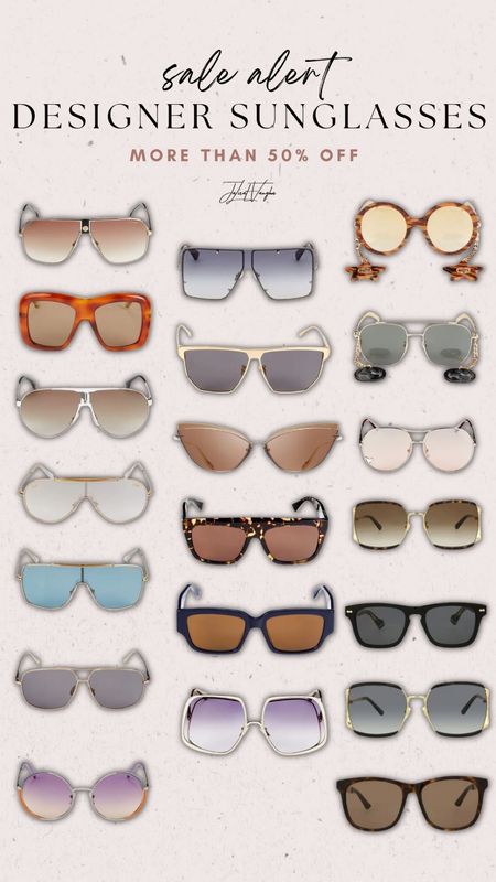 Designer Sunglasses sale ✨ 

#LTKFind #LTKGiftGuide #LTKsalealert