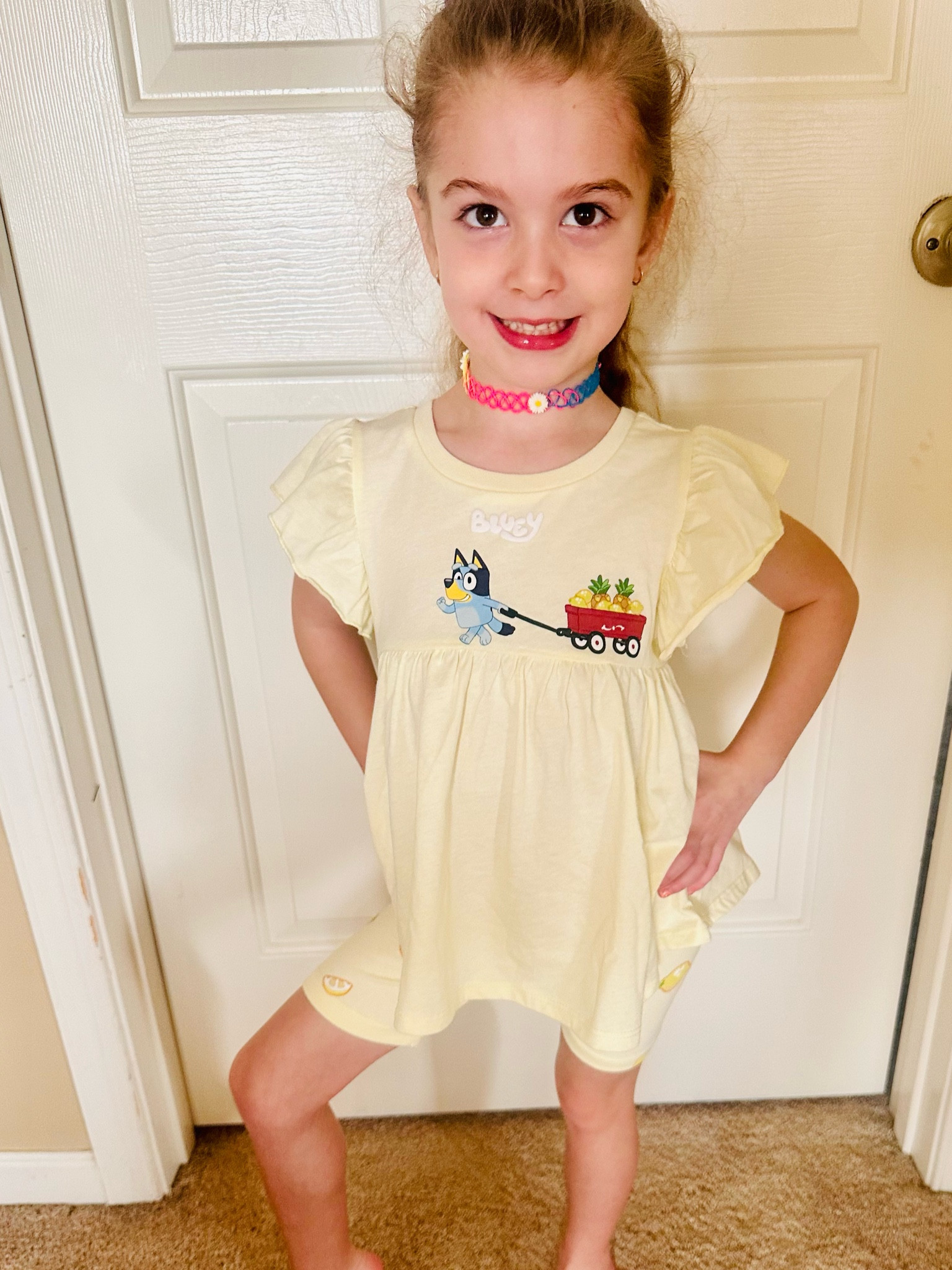 Spring into summer #bluey #toddlergirlstyle #casual #easyoufits #salealert #targetstyle #5yearsold #chokernecklace

#LTKsalealert #LTKfit #LTKkids