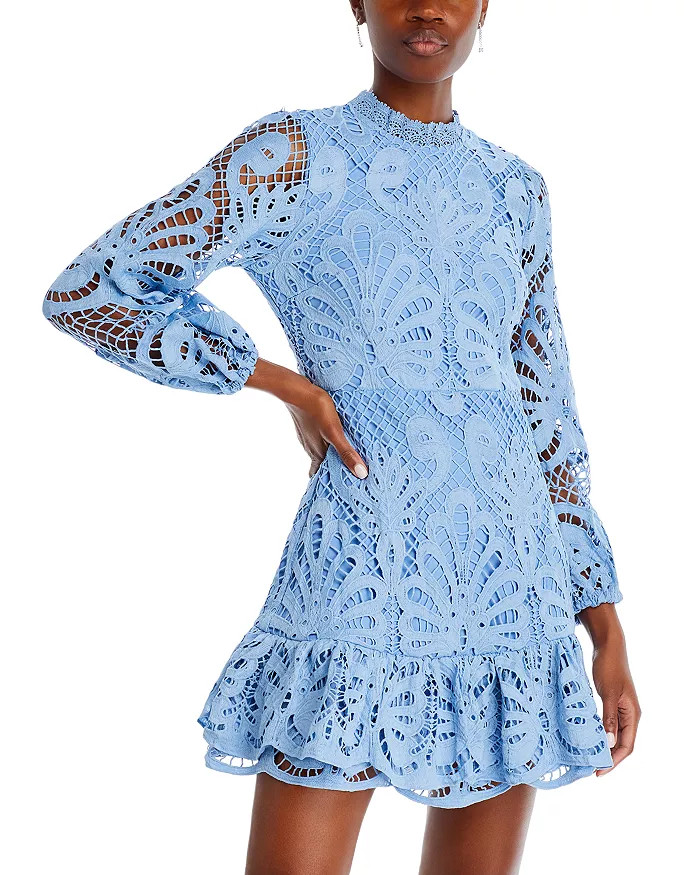 AQUA Long Sleeve Lace Dress - 100% Exclusive Back to results -  Women - Bloomingdale's | Bloomingdale's (US)