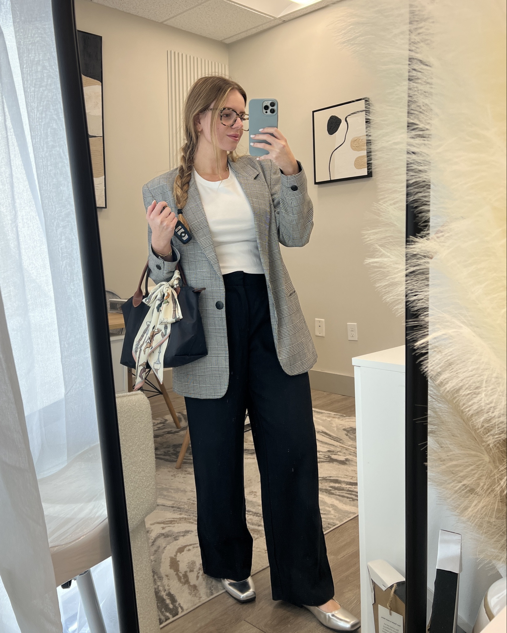 Got ready so quick this morning, it’s so helpful when you have all the basics and you just put it all together. Black trousers, white tee, oversized blazer, and a fun ballet flat. Cute for going out or for work!

#LTKWorkwear #LTKSeasonal #LTKStyleTip