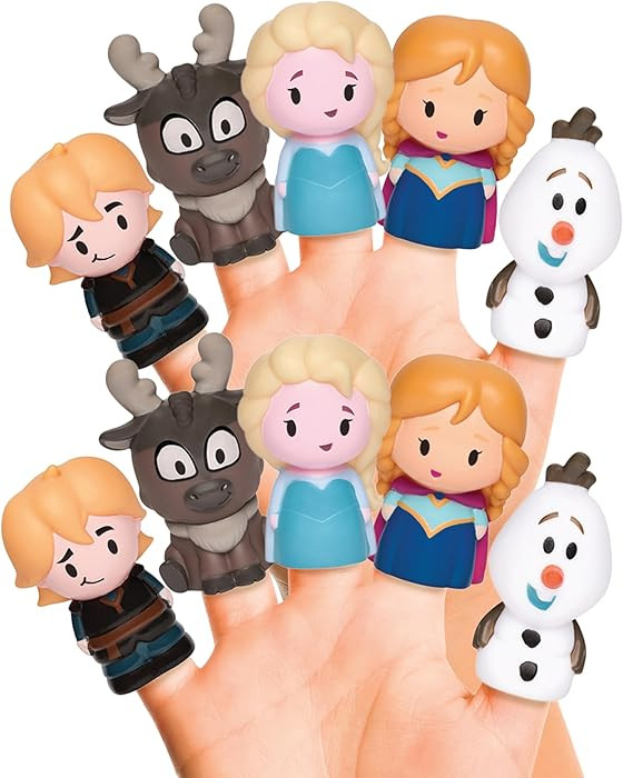 Disney Frozen Bath Finger Puppets, 10 Pc – Party Favors, Educational Play, Bath & Pool Toys, St... | Amazon (US)