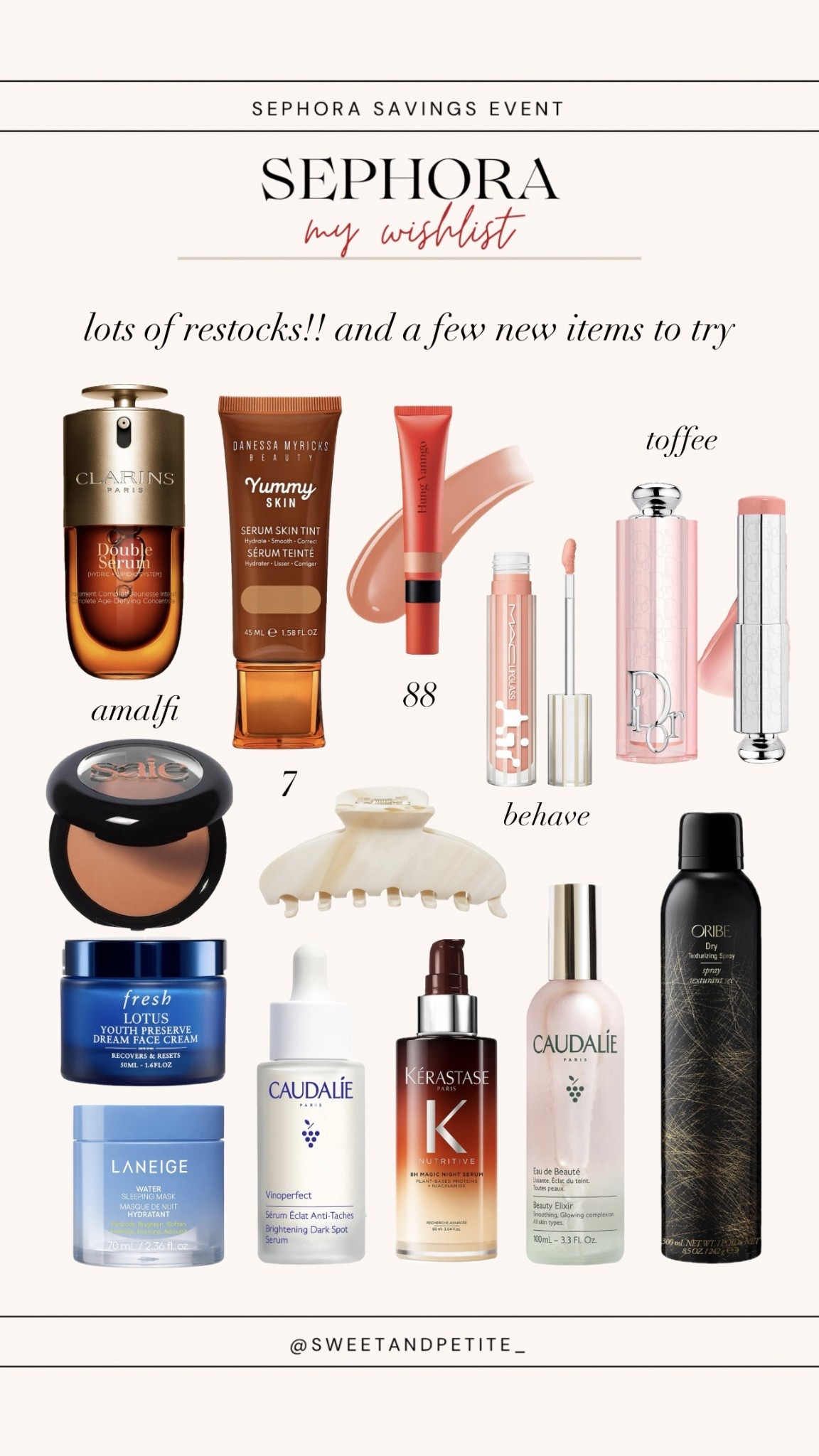 Sephora Savings Event starts 4/10!! Here’s what’s on my wishlist 💄lots of restocks and some new products to try!

#LTKBeauty #LTKSaleAlert