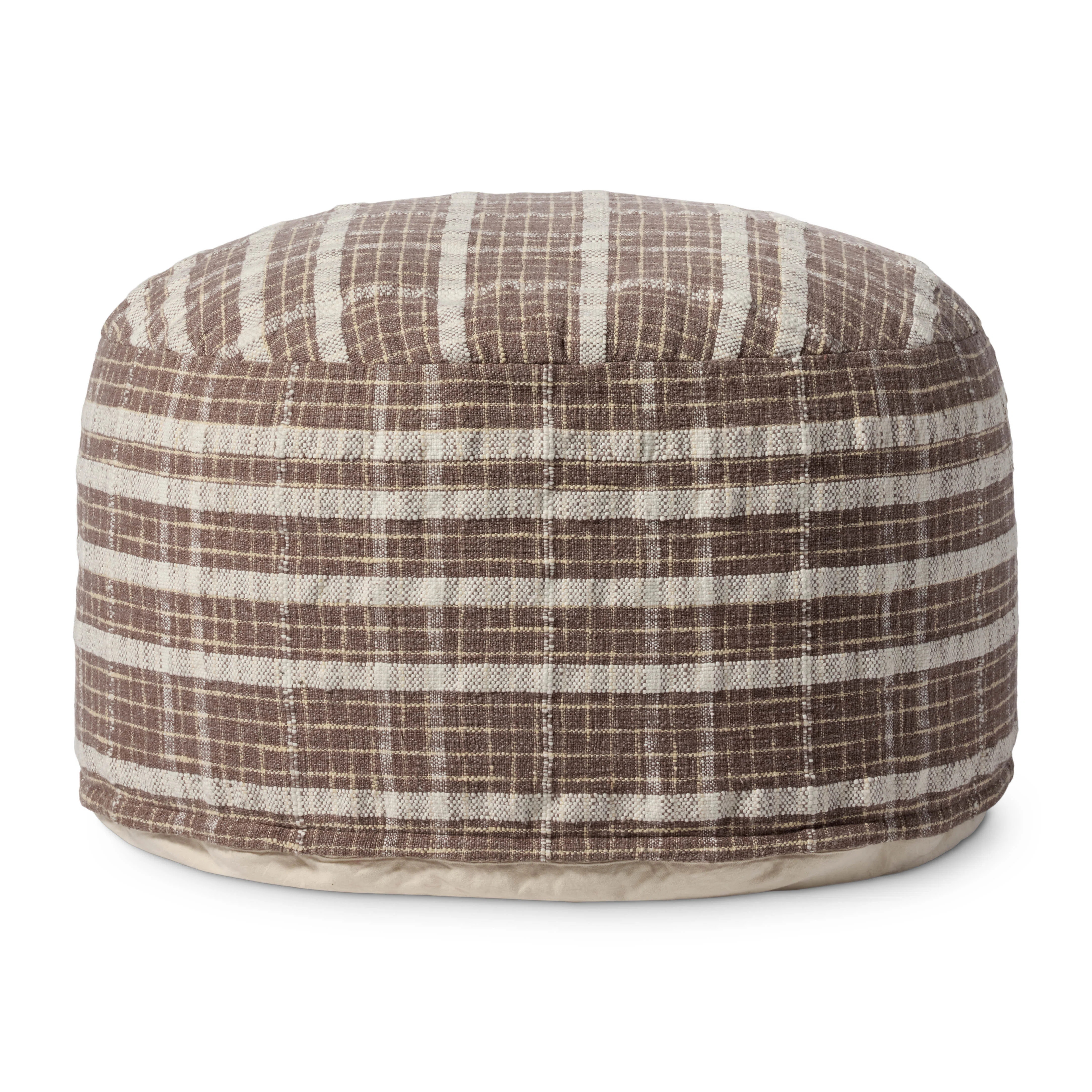 Chris Loves Julia Wallace Chocolate Pouf | Wayfair North America