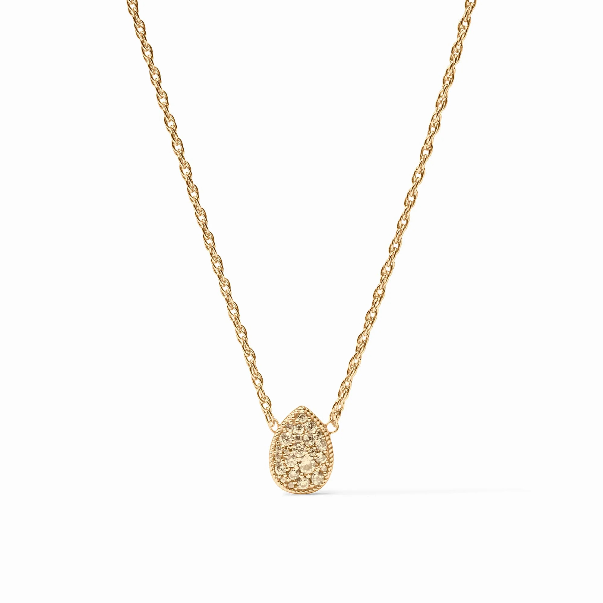 Birthstone Teardrop Delicate Necklace - Citrine - November | Julie Vos