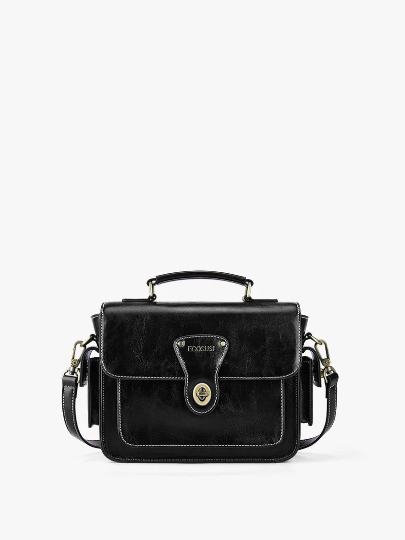 Alison Vintage Vegan Leather Crossbody Bag | ECOSUSI