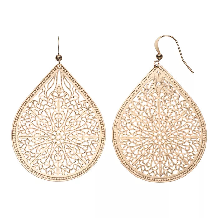 Sonoma Goods For Life™ Filigree Teardrop Earrings | Kohl's