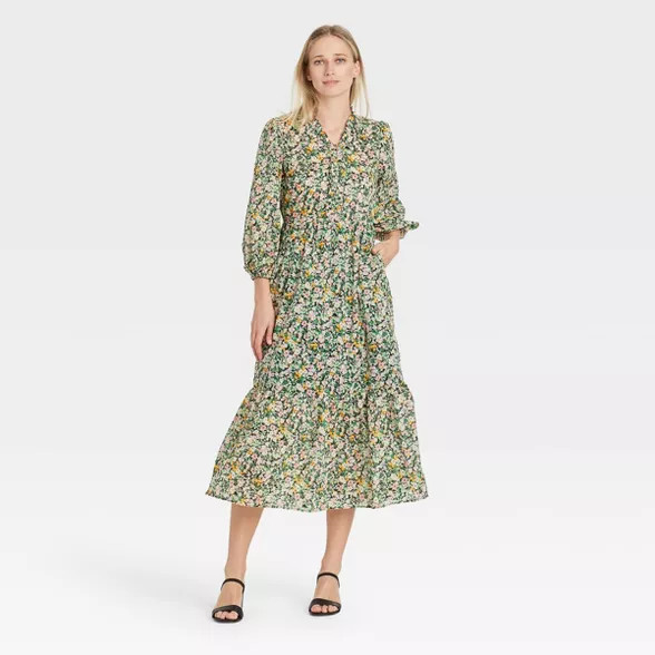 Women's Balloon Long Sleeve Dress - Who What Wear™ | Target