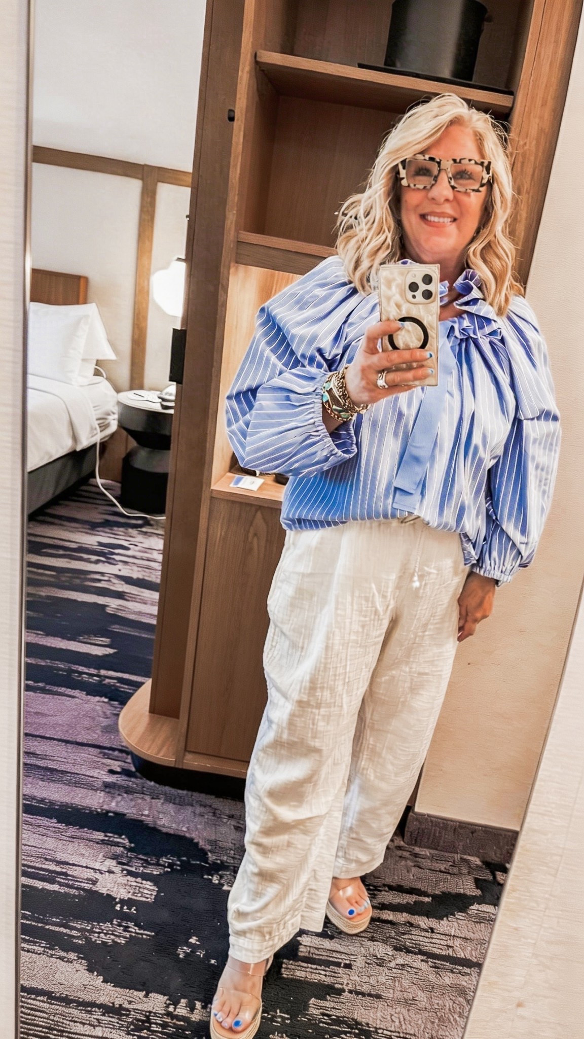 Day 1 Business retreat!  OOTD. Top and pants fit true to size  

#LTKTravel #LTKootd #LTKOver40