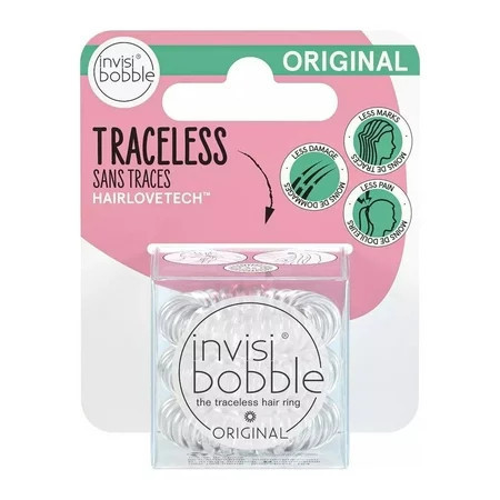 Invisibobble Original Clear Traceless Hair Ring 3 Pack | Walmart (US)