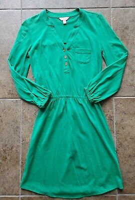 Lilly Pulitzer Solid Bright Green Long Sleeve Beckett Dress Womens Size XXS   | eBay | eBay US