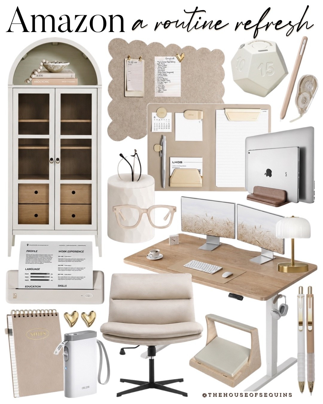 Shop my routine refresh Amazon Home office furniture and work from home finds! WFH essentials, aesthetic office supplies, stationary, dorm essentials, school supplies and more! 

Comment SHOP below to receive a DM with the link to this post on my LTK ⬇ https://liketk.it/6jvOl

#LTKOver40 #LTKHome #LTKdayinmylife