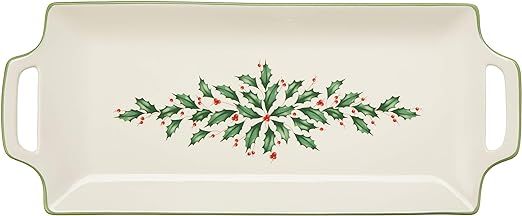Lenox Holiday Handled Hors D'oeuvre Porcelain Tray | Amazon (US)