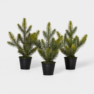 Target/Home/Home Decor/Decorative Objects & Sculptures/Sculptures & Figurines‎3pk Greenery Tree... | Target