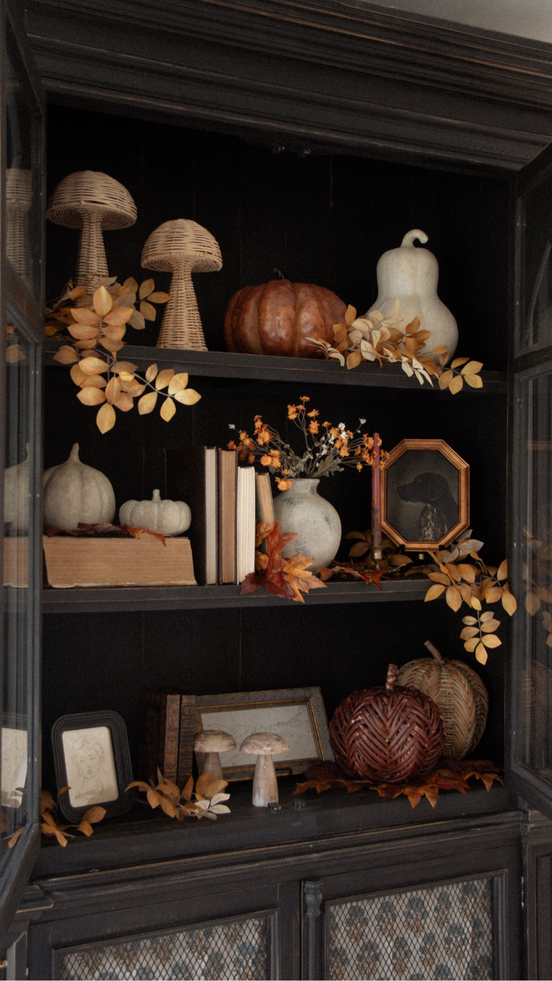 Fall cabinet styling 🍁

#LTKHome #LTKSeasonal