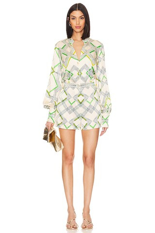 Alexis Ramsey Romper in Linear Cream from Revolve.com | Revolve Clothing (Global)