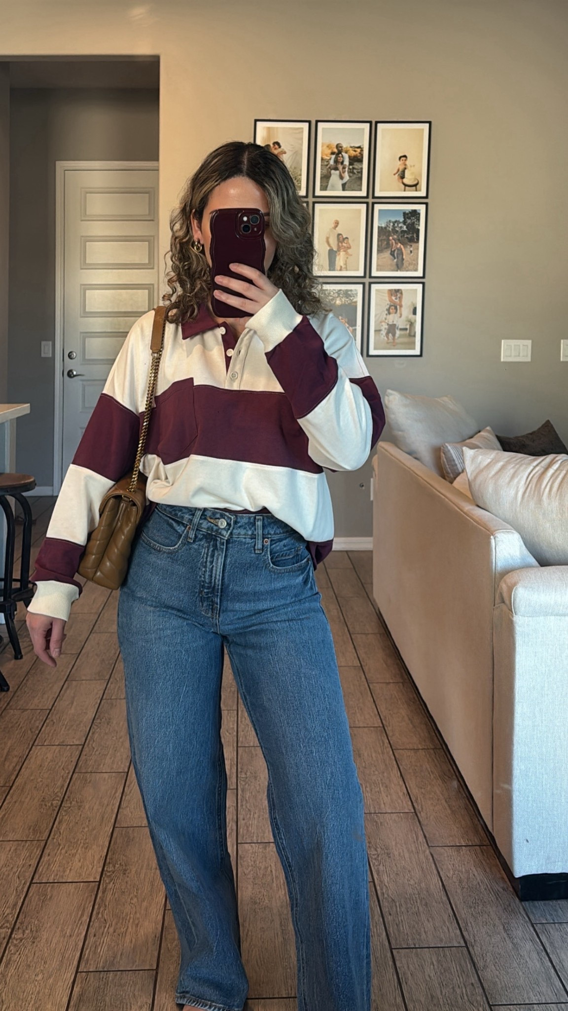 M top, 0 petite Jeans, bag Saint Laurent (dark brown) 

#LTKStyleTip #LTKU #LTKFindsUnder50