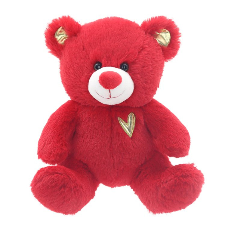 11in Red Snuggly & Cuddly Teddy Bear Plush for Adult,Way to Celebrate! | Walmart (US)