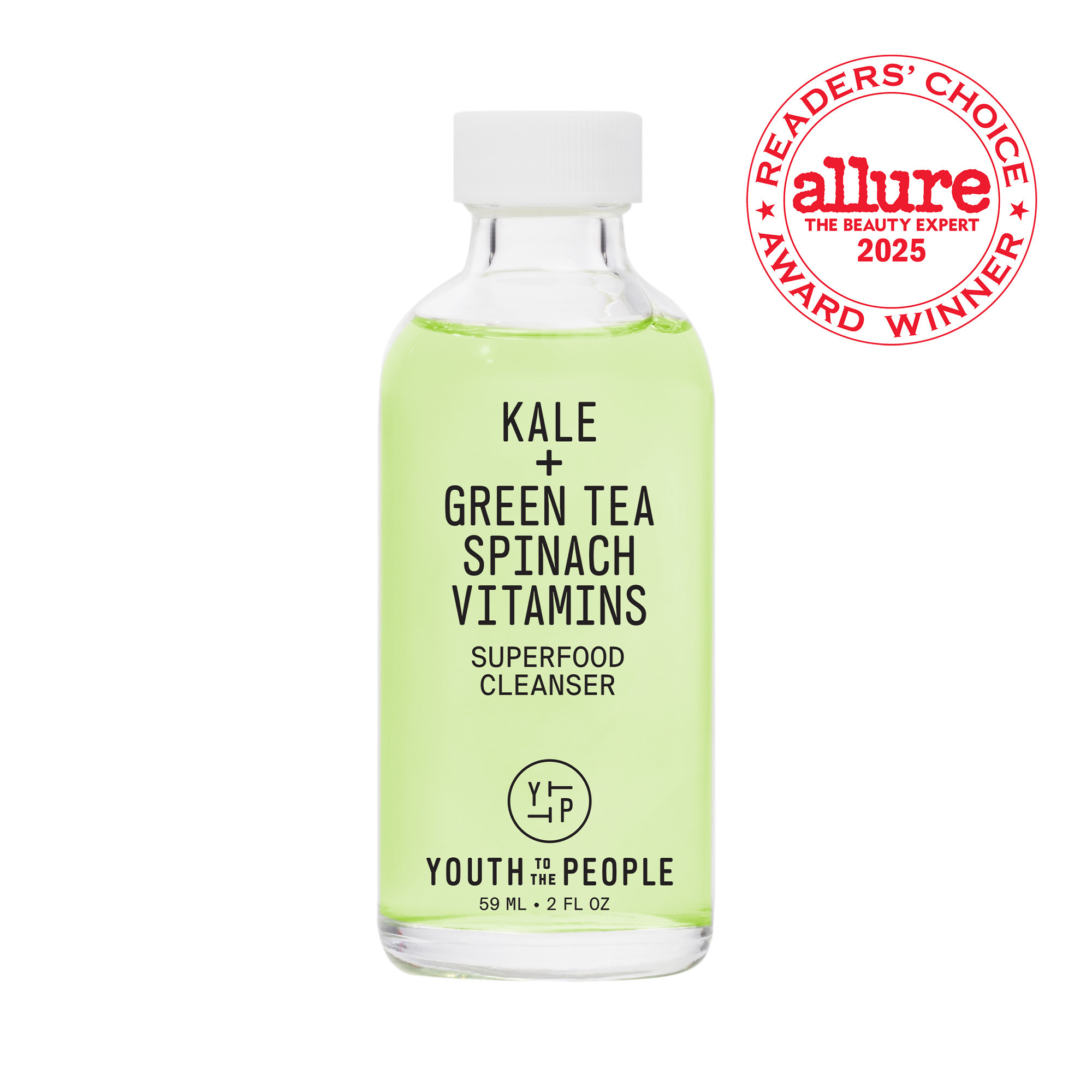 Youth To The People Superfood Kale Cleanser Travel Size (2 oz) - 2oz | Gentle Daily Face Wash | Youth To The People
