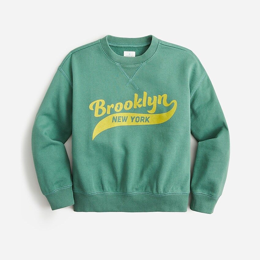 Kids' "Brooklyn" graphic crewneck sweatshirt | J.Crew US