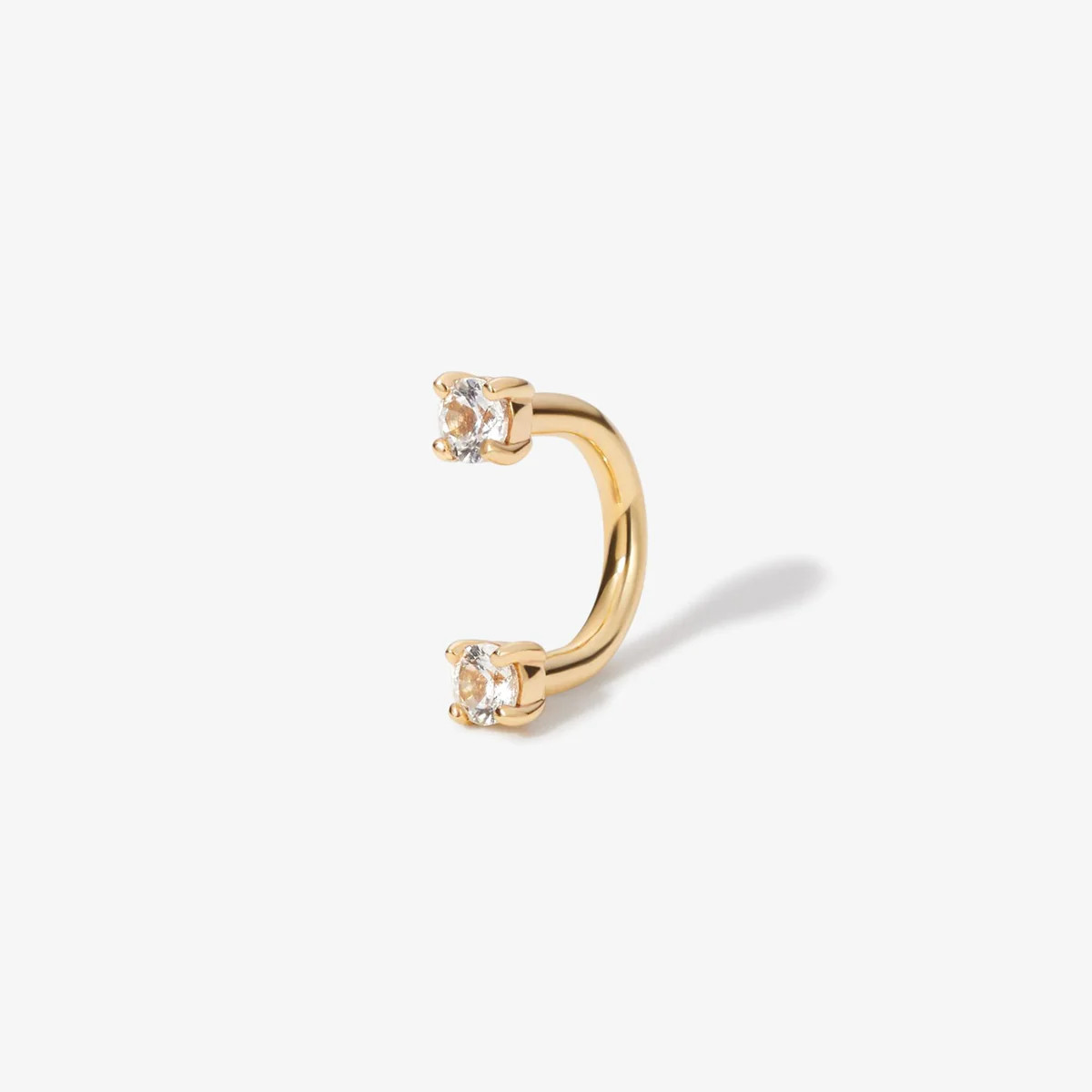 Frankie u hoop diamond piercing | Adornmonde