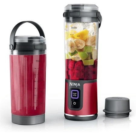 Ninja Blast Portable Blender & Accessories, Cordless, 18oz. Vessel, Personal Blender for Shakes & Smoothies, Leakproof Lid & Sip Spout, USB-C Cord, Dishwasher Safe Parts, BPA Free, Red, CL155ARD | Walmart (US)