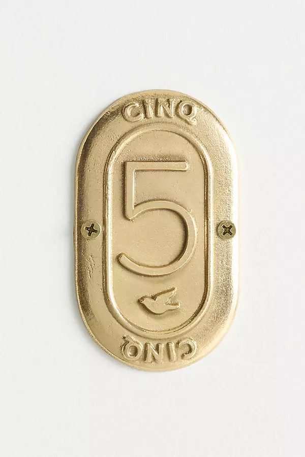Claudette Brass House Numbers | Anthropologie (US)