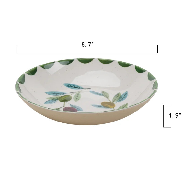 Better Homes and Gardens Bamboo Melamine Olive Dinner Bowl | Walmart (US)