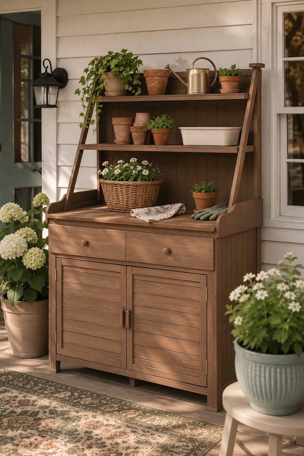 This outdoor potting bench with hutch is amazing! I might need to grab it!

#LTKSaleAlert #LTKHome #LTKSeasonal