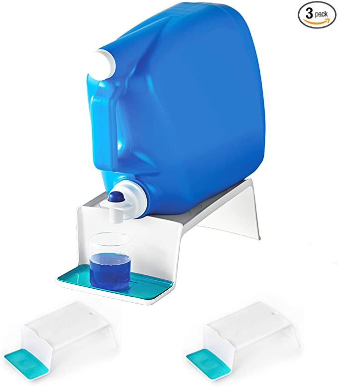 Smart Design Sud Station - Set of 3 Angled Laundry Detergent Organizers - Drip Catcher Tray - Fab... | Amazon (US)