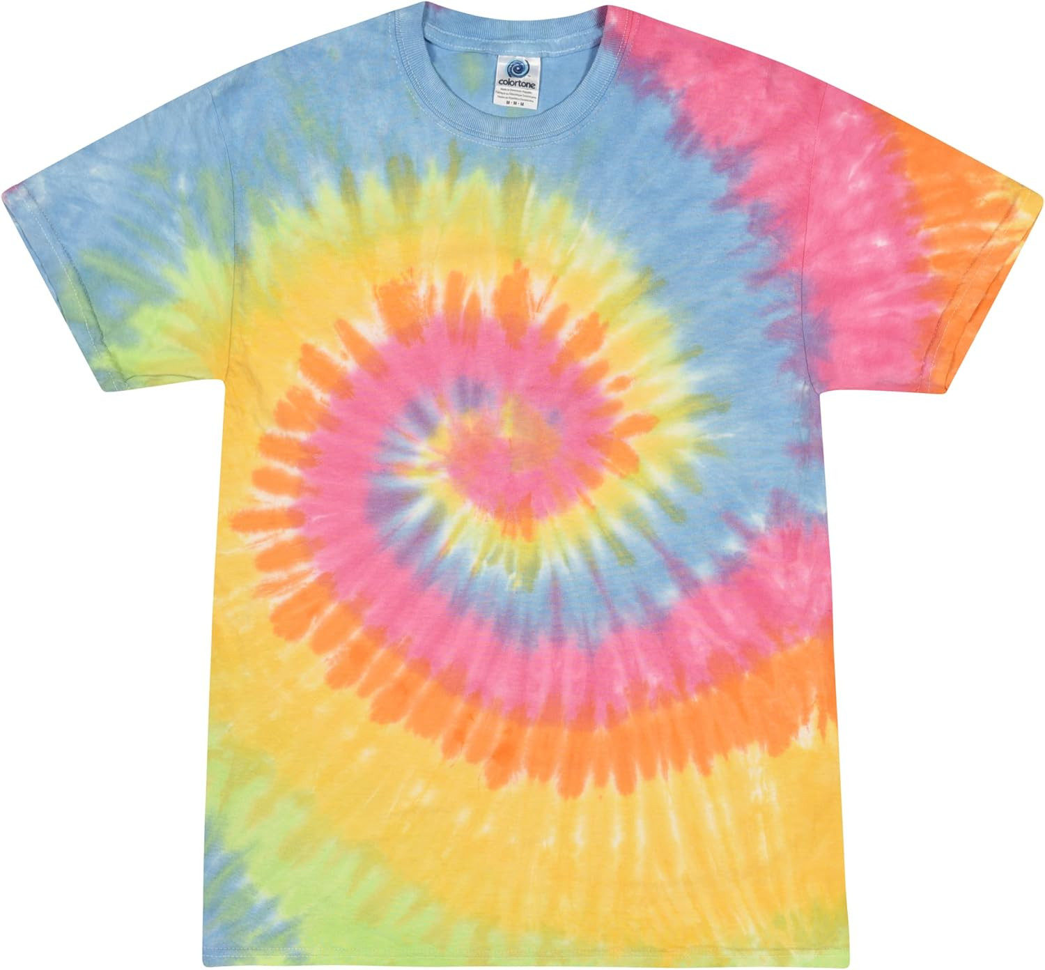 Colortone Tie Dye T-Shirts for Men and Women - Unisex Short Sleeve Tie-Dye T Shirts for Adults | Amazon (US)