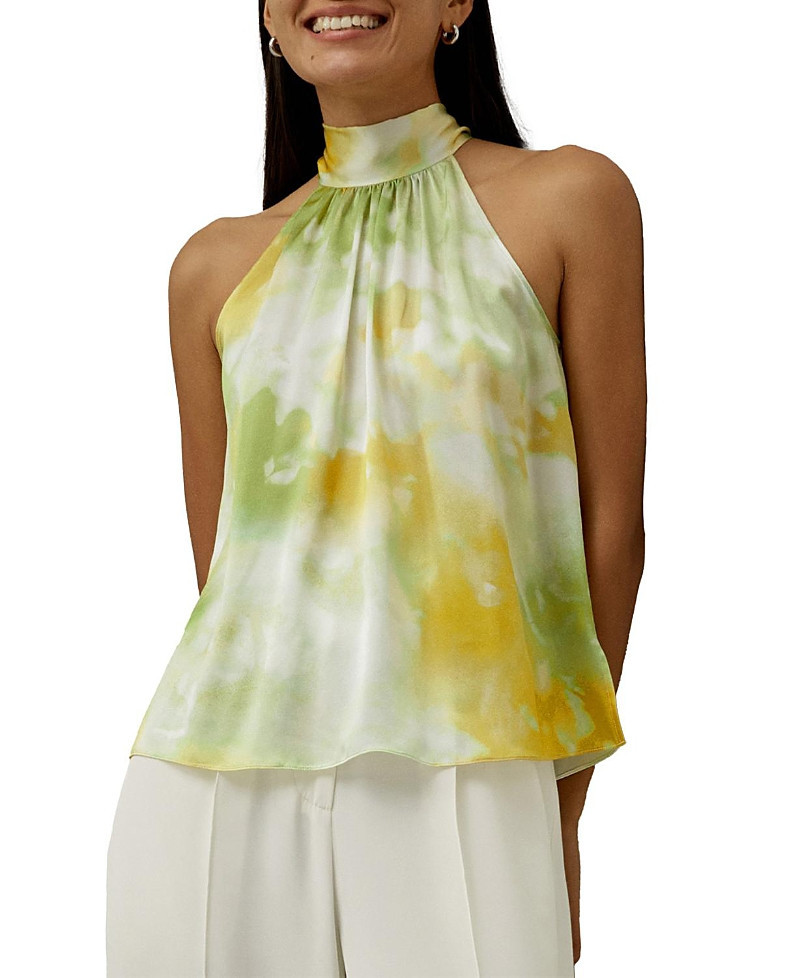 Lilysilk Print Silk Halter Neck Top | Bloomingdale's (US)