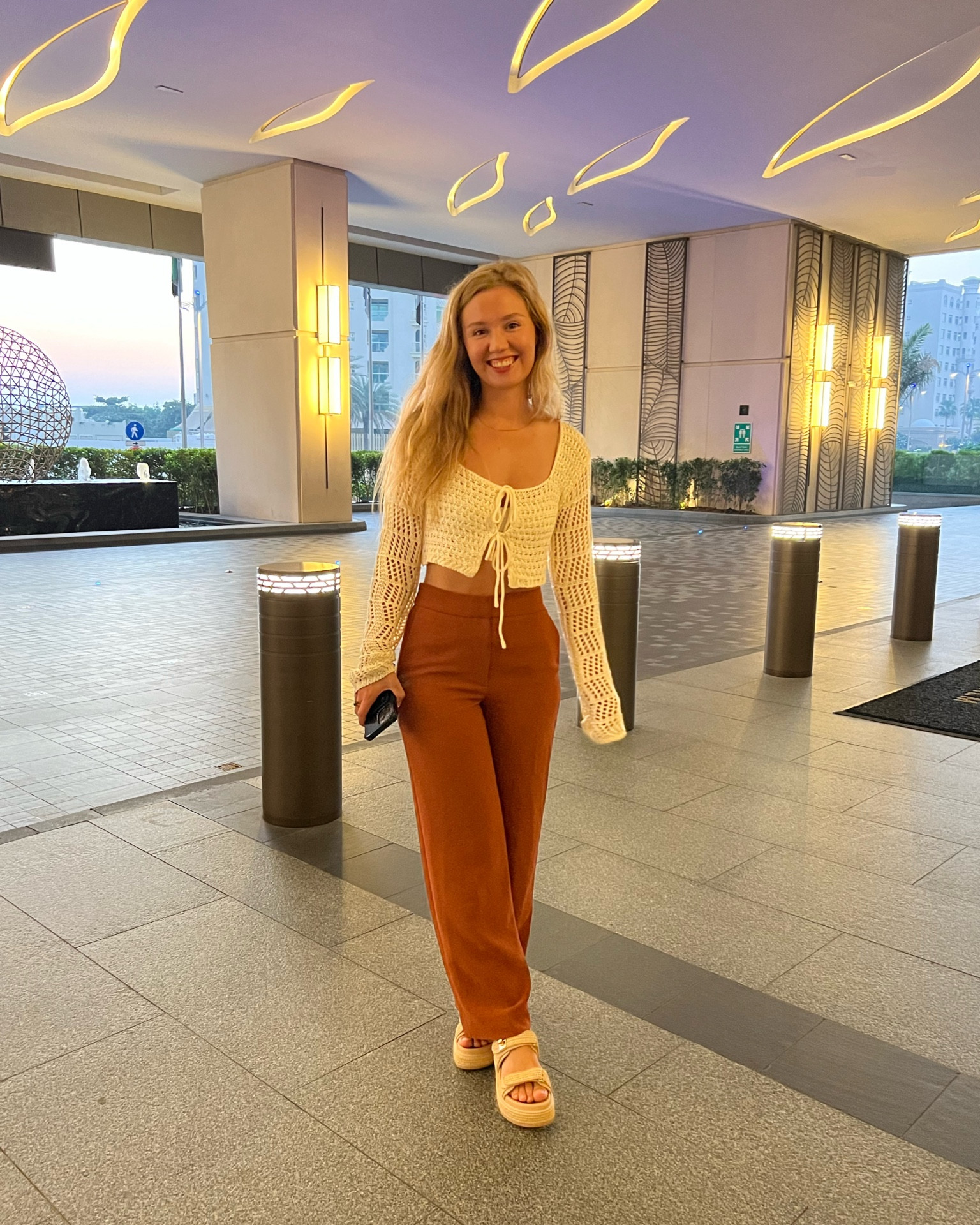 Pants size zero, top size XS, shoes I went down half a size to 7